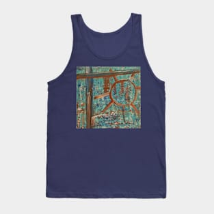 Abstract Wheel and Fence Tank Top